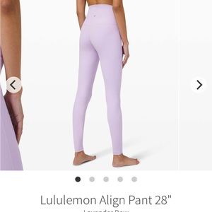 NWT Lululemon Align size 6 legging